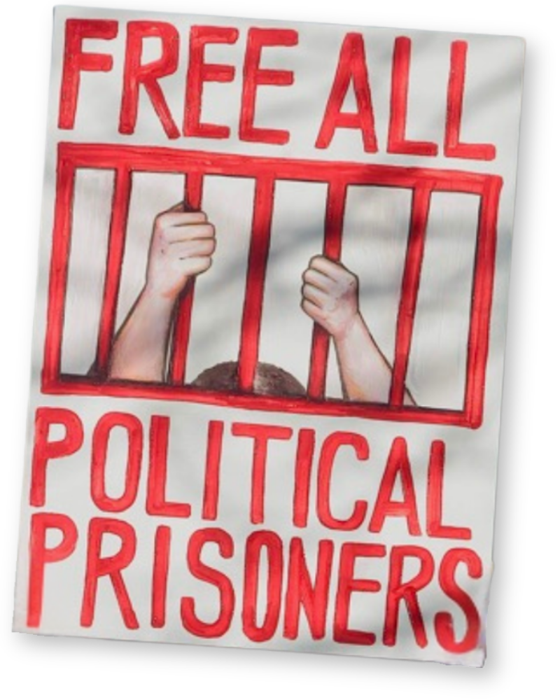Plakat Free all political prisoners-2
